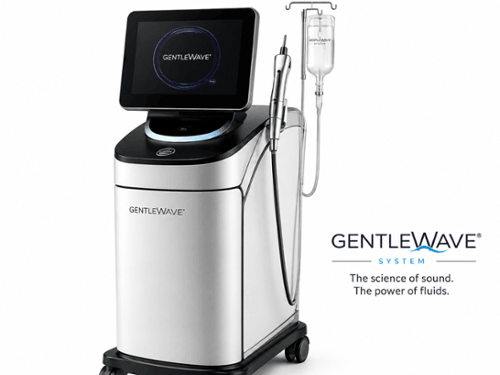 GentleWave System console with touchscreen display and handpiece for advanced root canal treatment